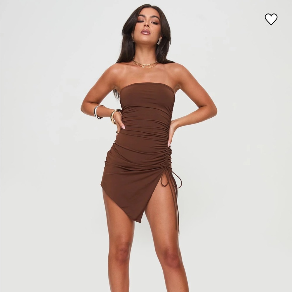Princess Polly Caprani Mini Dress Chocolate